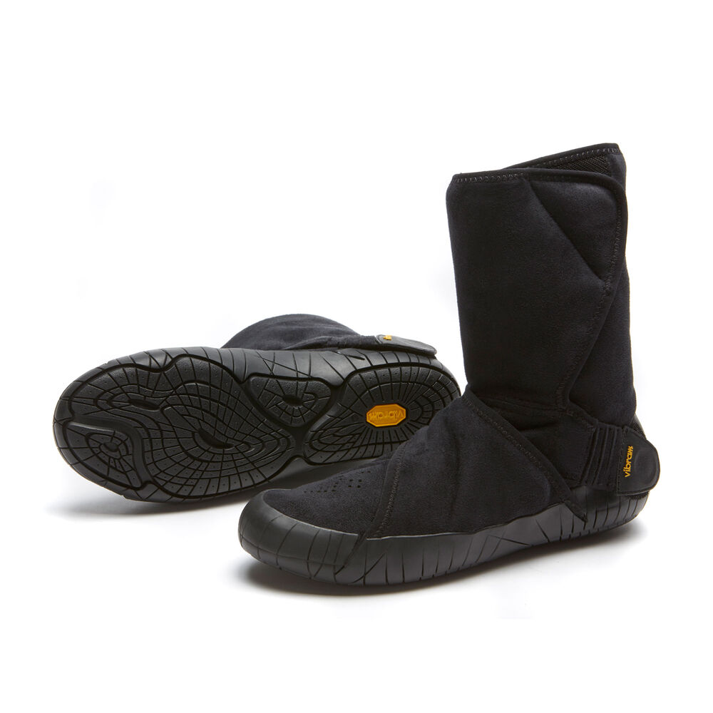 Vibram Furoshiki Eastern Traveler Classic Shearling Mid Womens Boots Black Australia (UPK350427)